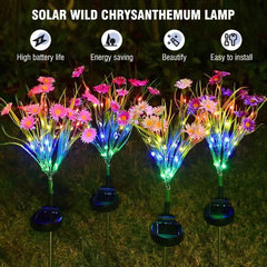 Solar Garden Flower LED Lights