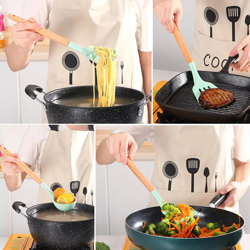 Smooth Non Stick Pot Spatula And Spoon