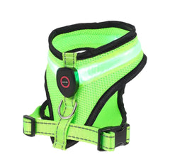 GlowPaws LED Light Breathable Mesh Rechargeable Dog Harness