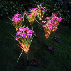 Solar Garden Flower LED Lights