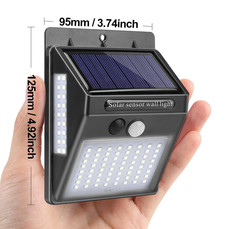 Garden Motion-Activated Solar Powered Lamp