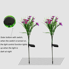 Solar Garden Flower LED Lights