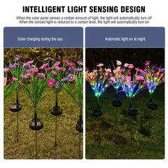 Solar Garden Flower LED Lights