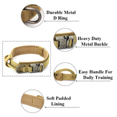 Heavy-Duty Tactical Dog Collar