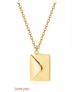 Envelope Pendant Necklace