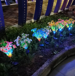 Solar Garden Flower LED Lights