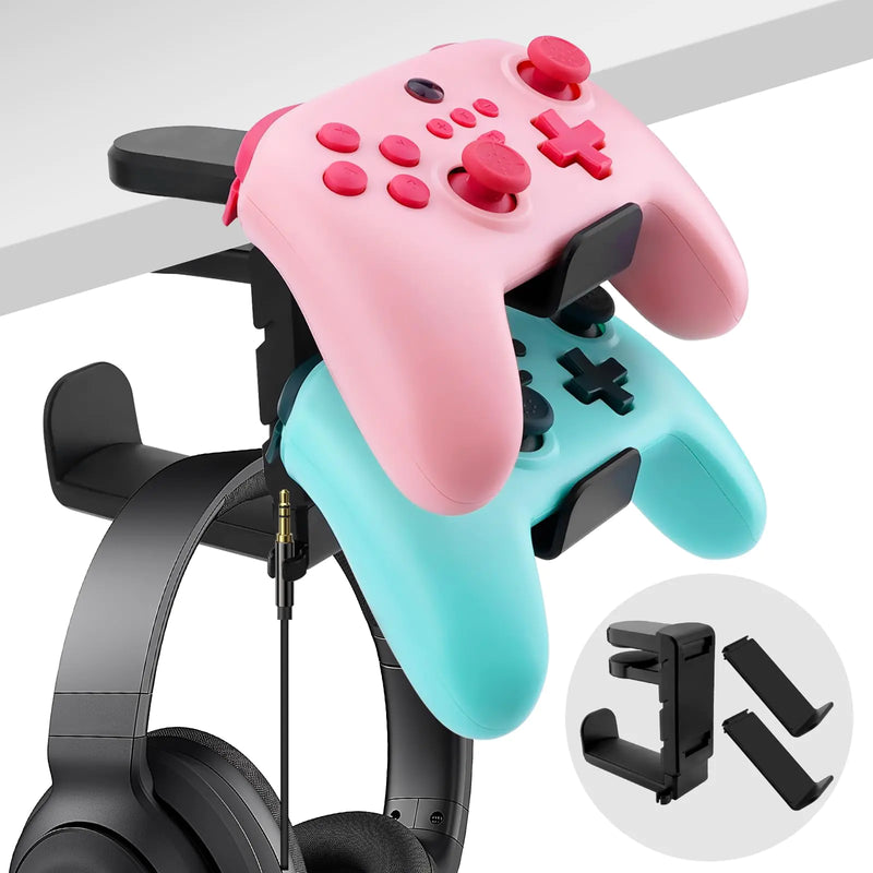 3-in-1 PC Gaming Headphone & Controller Holder