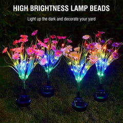 Solar Garden Flower LED Lights