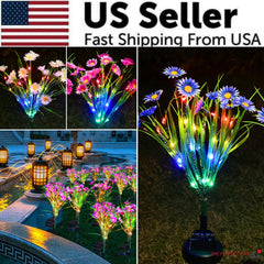 Solar Garden Flower LED Lights