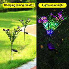 Solar Garden Flower LED Lights