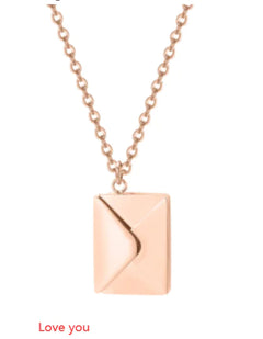 Envelope Pendant Necklace