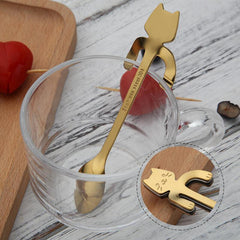 Premium Stainless Steel Cat Teaspoons